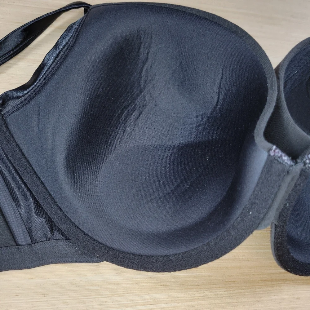Cacique Lane Bryant Black Lightly Lined Full Coverage Bra - 44DD
